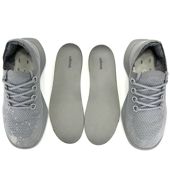 Allbirds TD Tree Dashers Men Running Shoes/Sneakers Sz 9.5 Gray Mesh Sustainable - Picture 8 of 16